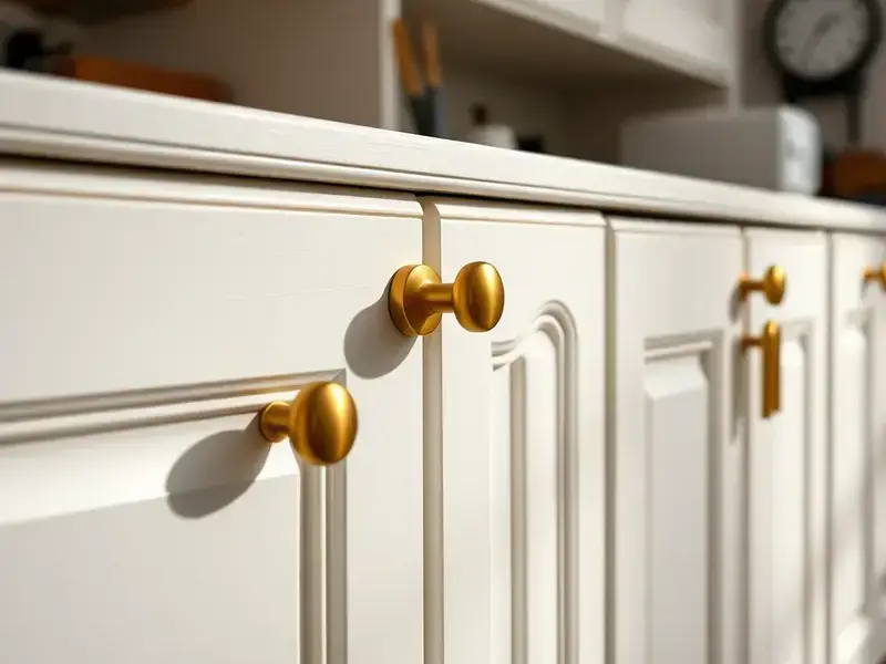 Cabinet refinishing with smooth painted finish