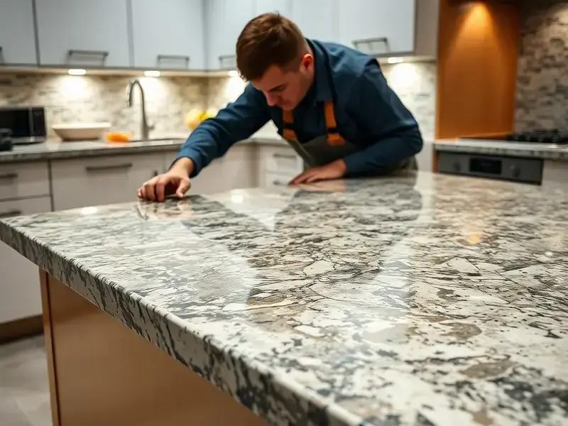Beautiful quartz countertop installation