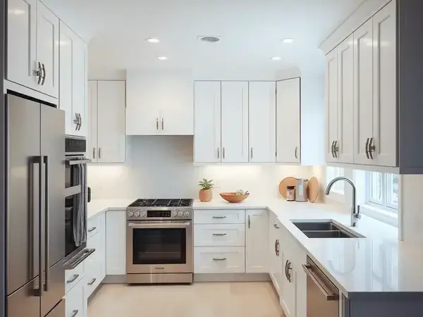 Modern white kitchen transformation